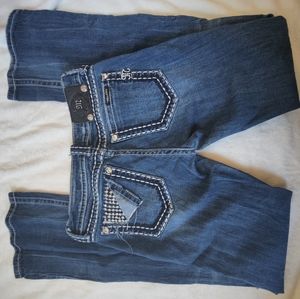 Miss Me Bootcut Diamond Distressed Bootcut Jeans 27